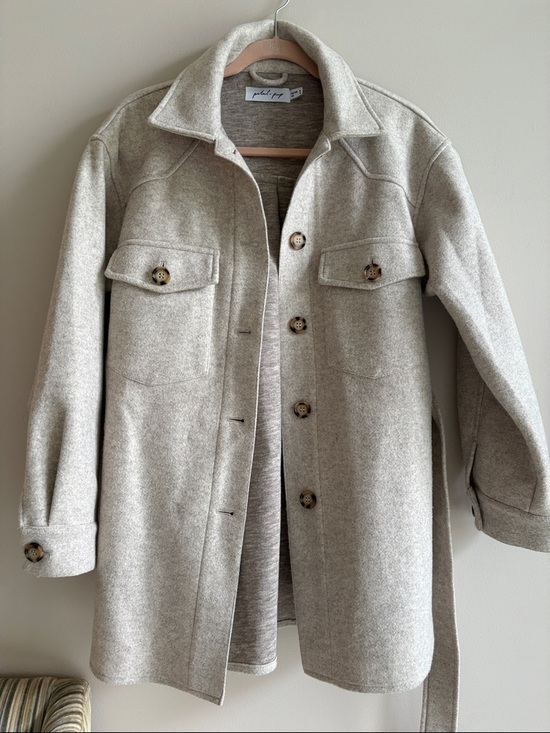 Petal & Pup Jackets & Blazers - Petal & Pup Beige Shacket Coat NWOT